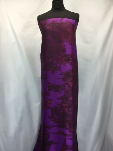 NEW Italian High Class Designer Soft Satin Print Fabric Material 58