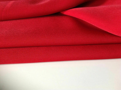 New Red Powder Touch Crepe Twill Suiting Fabric 58