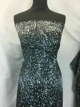 Load image into Gallery viewer, New Italian Designer Multi Colour Semi Stretch Spot Abstract Satin Print Fabric