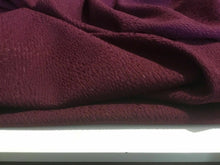 Load image into Gallery viewer, New High Class Designer Plum Heavy Jacquard Brocade Shiny Cloque Fabric