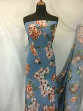 Load image into Gallery viewer, NEW High Class Designer Multicoloured Chiffon Floral Print Fabric 59&quot;151cm Dress
