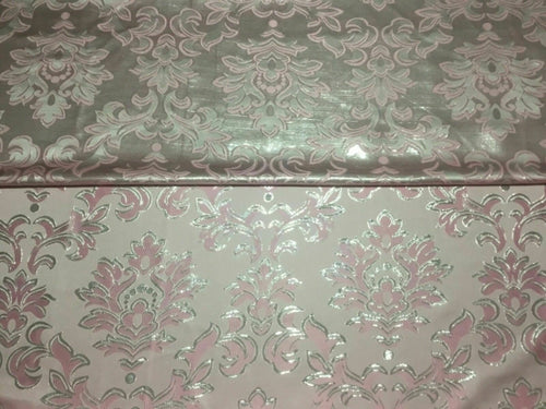 NEW Italian Designer Reversible Damask BROCADE GORGEOUS JACQUARD LUREX Fabric