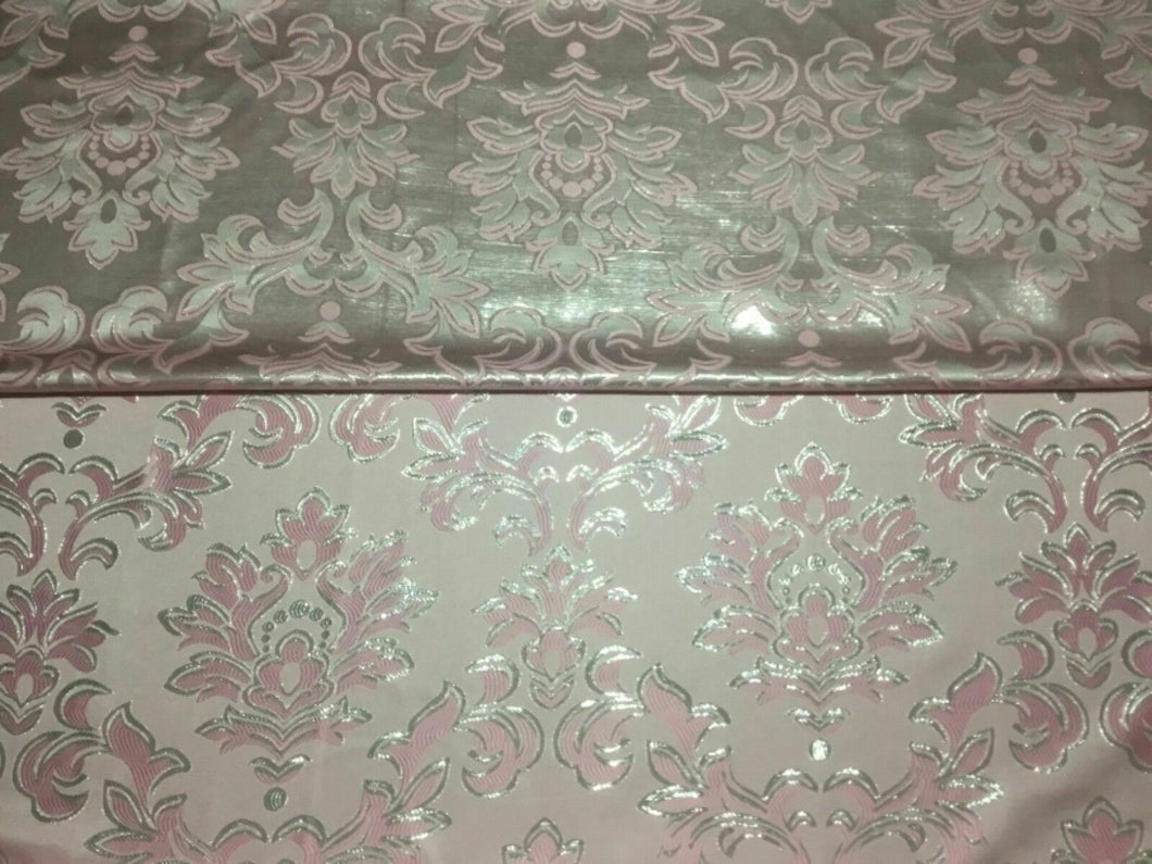 NEW Italian Designer Reversible Damask BROCADE GORGEOUS JACQUARD LUREX Fabric
