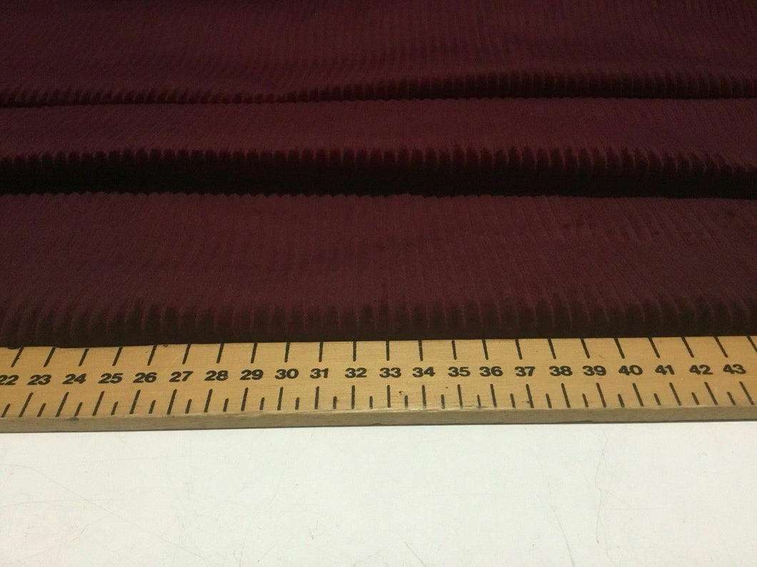 NEW High Class Designer Maroon Colour Jumbo Corduroy Fabric 44'' 112 cm Material