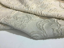 Load image into Gallery viewer, New High Class Designer Cream Floral Rope Metallic Jacquard Brocade Fabric 55”