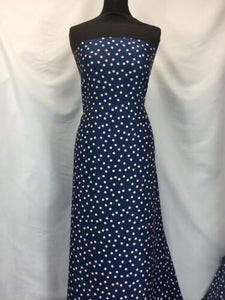 NEW High Class Designer Dusky Pink Polka Dots Soft Satin Print Fabric Material