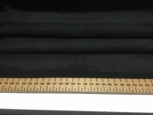 NEW High Class Designer Jet Black Colour Corduroy Fabric 54'' 138 cm Material
