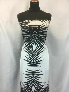New High Class Designer Panel Border Satin Print Fabric Dress Material Garment