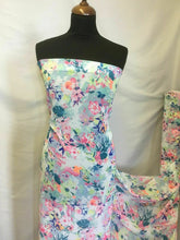 Load image into Gallery viewer, Beautiful Multicolour Chiffon Georgette Summer Floral Print Fabric 59&quot; 151cm She