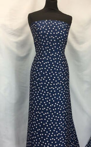 NEW High Class Designer Dusky Pink Polka Dots Soft Satin Print Fabric Material