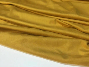 NEW High Class Designer Mustard Colour Suede Spandex Stretch Fabric Valentino DG