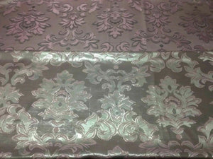 NEW Italian Designer Reversible Damask BROCADE GORGEOUS JACQUARD LUREX Fabric