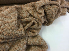 Load image into Gallery viewer, Brand New Beautiful Camel Colour Jersey Boucle Fabric 50&quot; 127 cm