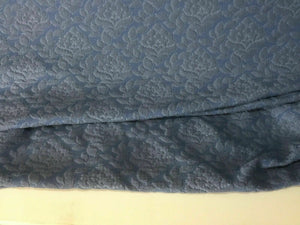 NEW High Class Designer Petrol Blue Floral Stretch Jacquard Brocade Art Fabric