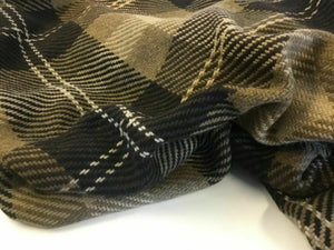 New High Class Designer Multicolored Check Heavy Wool Boucle Fabric Garment