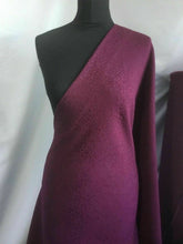 Load image into Gallery viewer, New High Class Designer Plum Heavy Jacquard Brocade Shiny Cloque Fabric