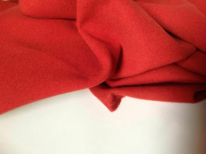 Designer Burnt Orange Colour Cashmere Touch Washable Wool Fabric 54" Catwalk