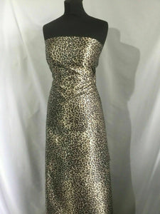 NEW High Class Designer Multicoloured Silky Soft Satin Leopard Print Fabric 4