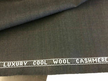 Load image into Gallery viewer, NEW Luxury Cool Wool Cashmere Made In Huddersfield England Check Suiting Fabric