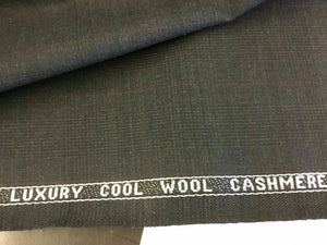 NEW Luxury Cool Wool Cashmere Made In Huddersfield England Check Suiting Fabric