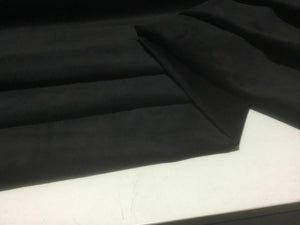 NEW High Class Designer Jet Black Colour Corduroy Fabric 54'' 138 cm Material