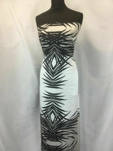 Load image into Gallery viewer, New High Class Designer Panel Border Satin Print Fabric Dress Material Garment