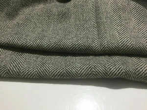 New Highest Quality 100% Wool Herringbone Overcoat Weight Fabric Made in England
