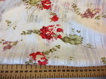 Load image into Gallery viewer, NEW 100% Silk Satin Chiffon Crepe De Chine Burnout Floral Print Fabric 43&quot; Dress