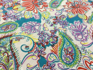 NEW Designer Multicoloured Floral Crinkle Chiffon Print Fabric Cloth Material