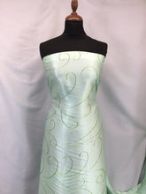 Load image into Gallery viewer, NEW High Class Designer Italian Greens Nature Satin Print Fabric Art Material