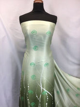 Load image into Gallery viewer, New High Class Designer Silky Satin Border Greek Ocean Print Fabric 44&quot; 112 cm