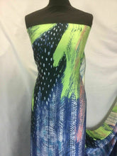 Load image into Gallery viewer, New High Class Designer Floral Satin Print Fabric Dress As Seen Online Catwalk