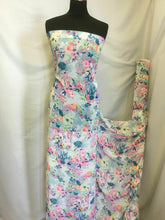 Load image into Gallery viewer, Beautiful Multicolour Chiffon Georgette Summer Floral Print Fabric 59&quot; 151cm She
