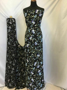 NEW Beautiful Designer German Viscose Floral Print Fabric 58'' 149 cm Dress Art