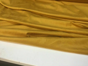 NEW High Class Designer Mustard Colour Suede Spandex Stretch Fabric Valentino DG