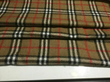 Load image into Gallery viewer, New High Class Designer Poly Wool Mix Check Fabric 59&quot; 150 cm Garment Material