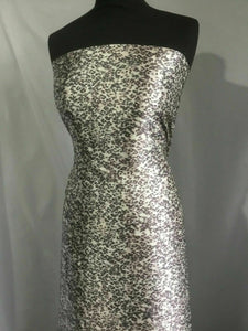 NEW High Class Designer Multicoloured Silky Soft Satin Leopard Print Fabric 1