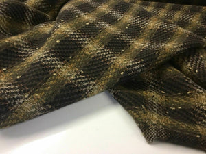 NEW High Class Multi-colour Check Wool Boucle Fabric 59"150cm As Seen On Catwalk