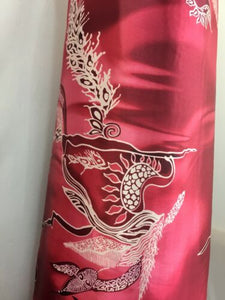 NEW High Class Designer Satin Print Fabric Material 44" 112 cm Garment Material