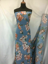 Load image into Gallery viewer, NEW High Class Designer Multicoloured Chiffon Floral Print Fabric 59&quot;151cm Dress