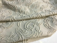 Load image into Gallery viewer, New High Class Designer Cream Floral Rope Metallic Jacquard Brocade Fabric 55”