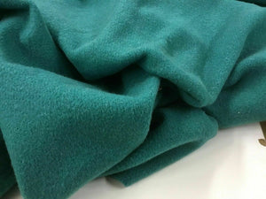 New High Class Designer Sea Green Colour Wool Fabric 63" 161 cm Seen On Catwalk