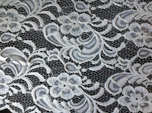 Load image into Gallery viewer, NEW High Class Designer Ivory Stretch Net Guipure Floral Scalp Lace Fabric Off W