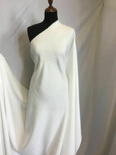 Load image into Gallery viewer, NEW GORGEOUS WHITE FLORAL JACQUARD CLOQUE FABRIC 53’’ 136 cm Bridal Wedding