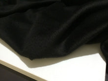 Load image into Gallery viewer, NEW Jet Black High Class Designer Mohair Cashmere Wool Fabric Material Garment