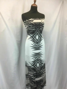 New High Class Designer Panel Border Satin Print Fabric Dress Material Garment