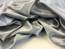 Load image into Gallery viewer, NEW Silver Dupion Slub Satin Fabric 58&quot; Cloth Garment Craft Art Dress Blouse