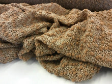 Load image into Gallery viewer, Brand New Beautiful Camel Colour Jersey Boucle Fabric 50&quot; 127 cm