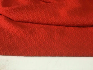 NEW High Class Designer Red Colour Jacquard Elastane Fabric 53’’ 136 cm Material