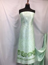 Load image into Gallery viewer, NEW High Class Designer Italian Greens Nature Satin Print Fabric Art Material